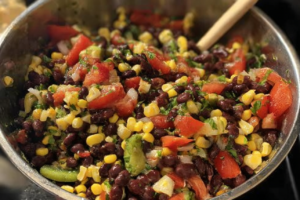 black bean and corn salad featured