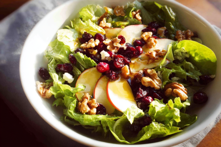 cranberry walnut salad featured