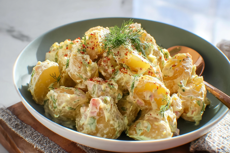 dill pickle potato salad featured