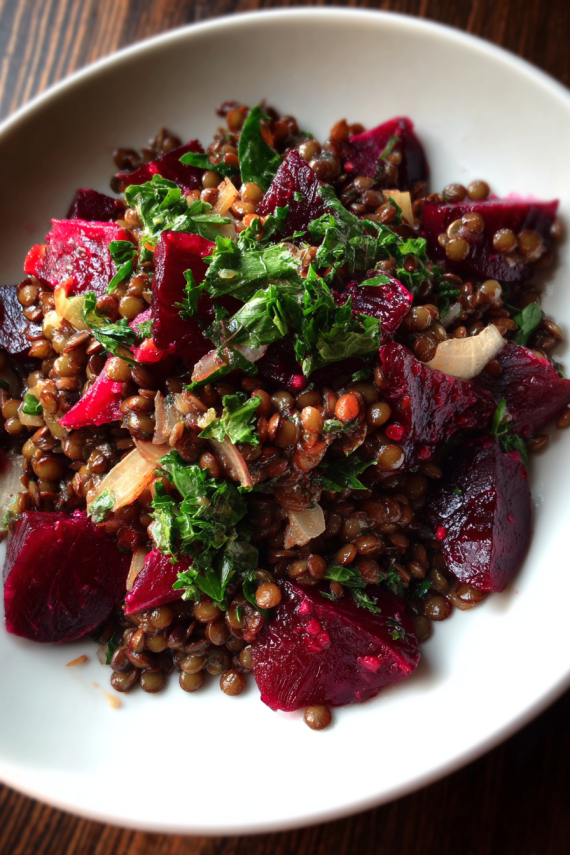 lentil beet salad -1