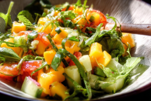 mango salad featured
