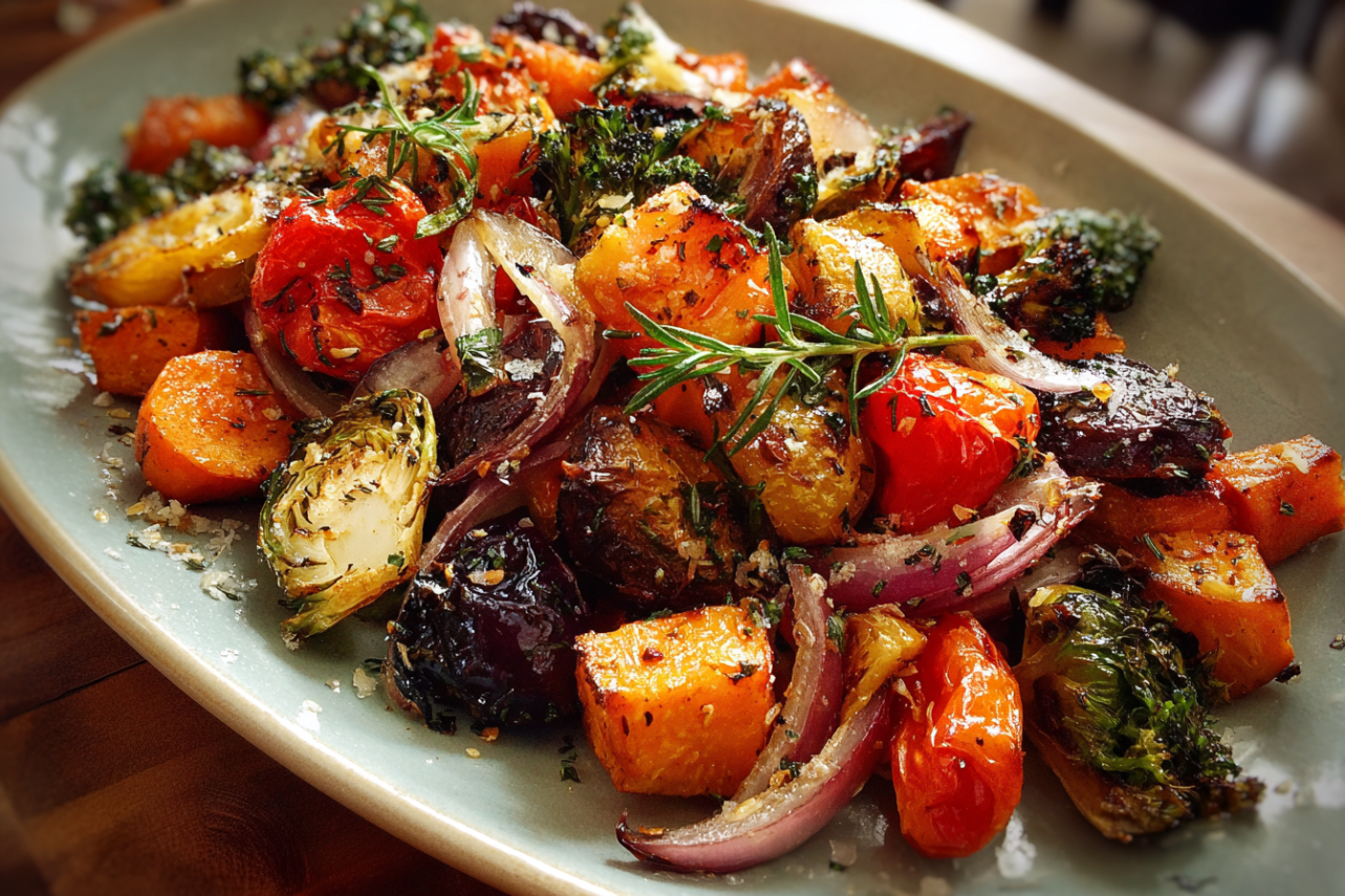 roasted vegetable salad featured