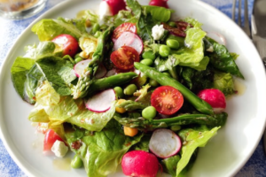 spring green salad featured
