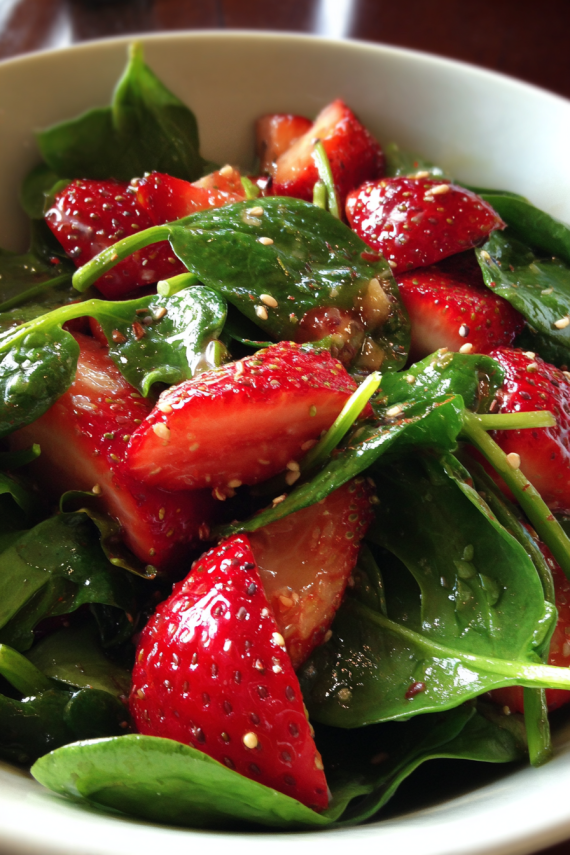 strawberry spinach salad -2