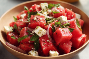 watermelon feta salad featured