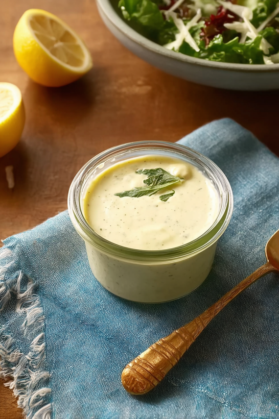 Greek yogurt caesar dressing -1