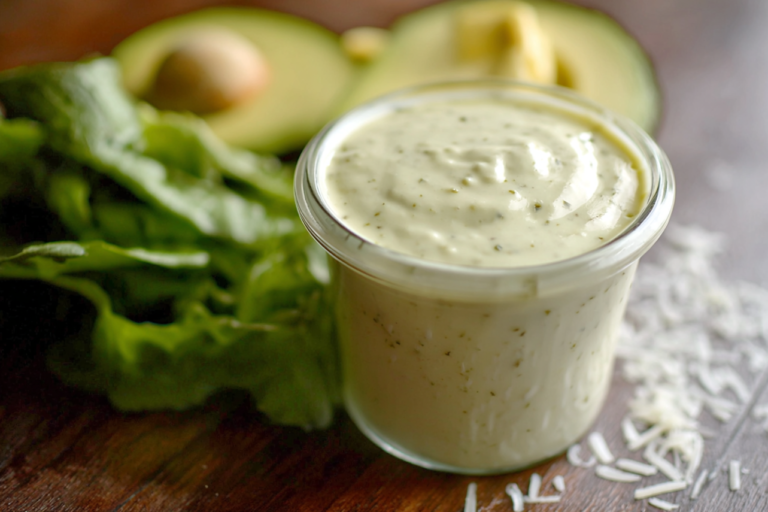 avocado caesar dressing featured