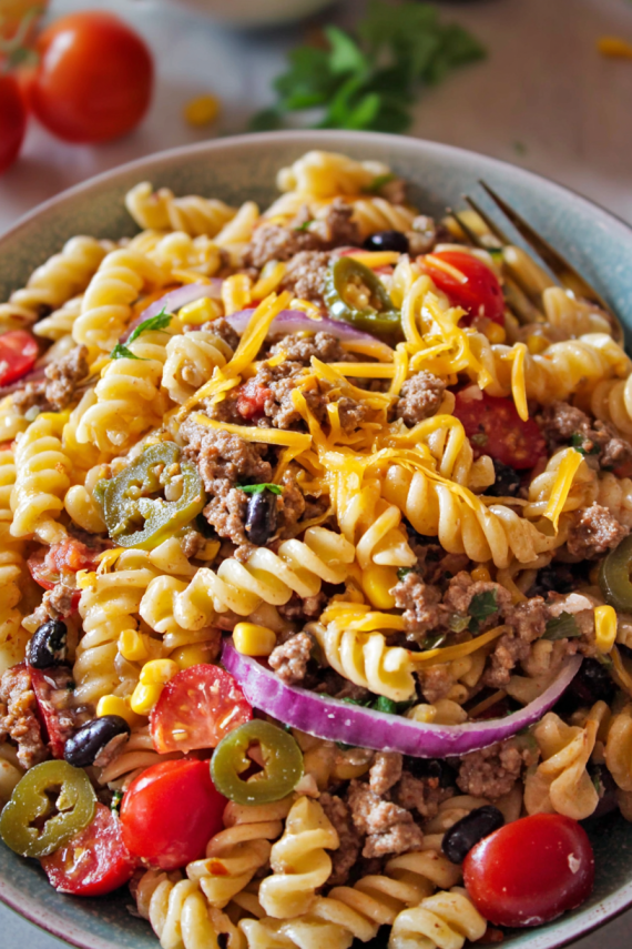 cowboy pasta salad -2