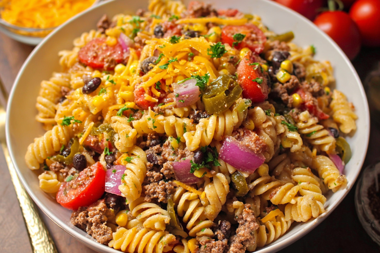 cowboy pasta salad featured