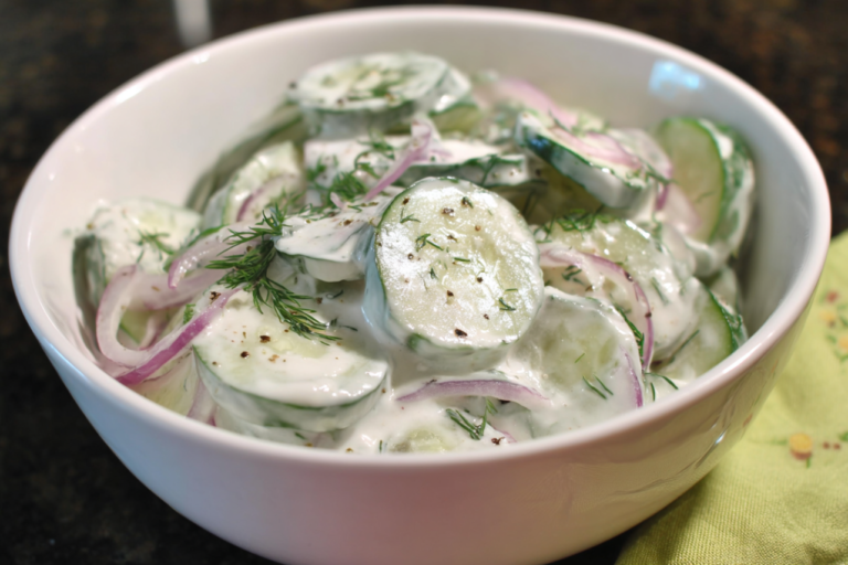 cucumber dill salad featured