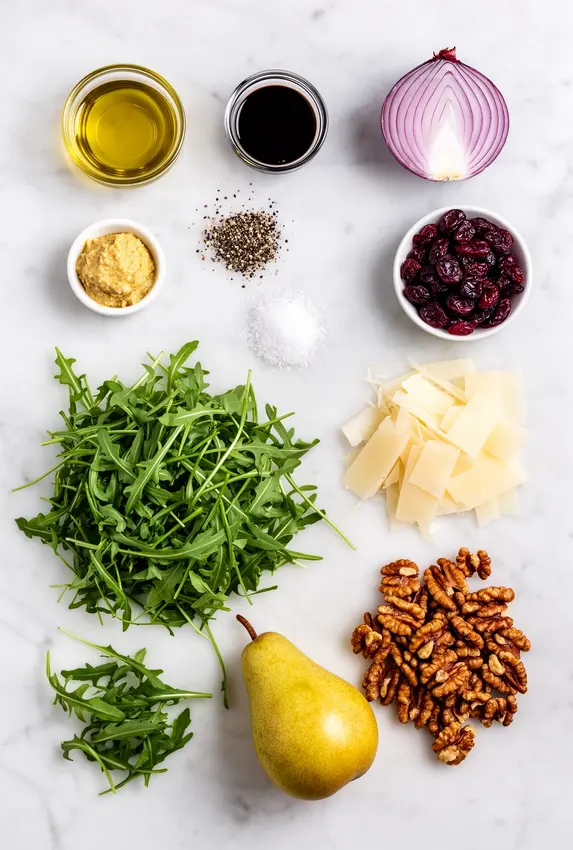 arugula and pear salad ingredients