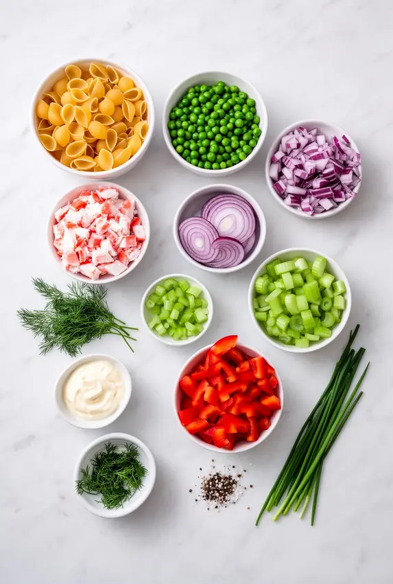 crab pasta salad ingredients