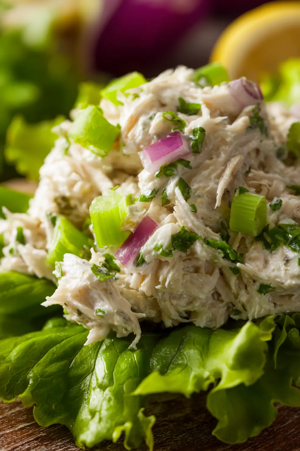 Beautifully plated crab salad with garnishes