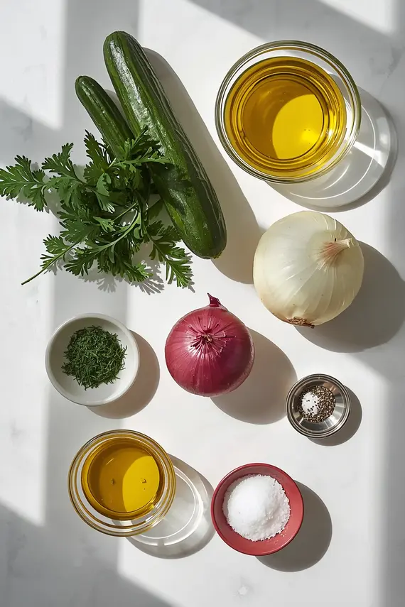 cucumber and onion salad recipe ingredients
