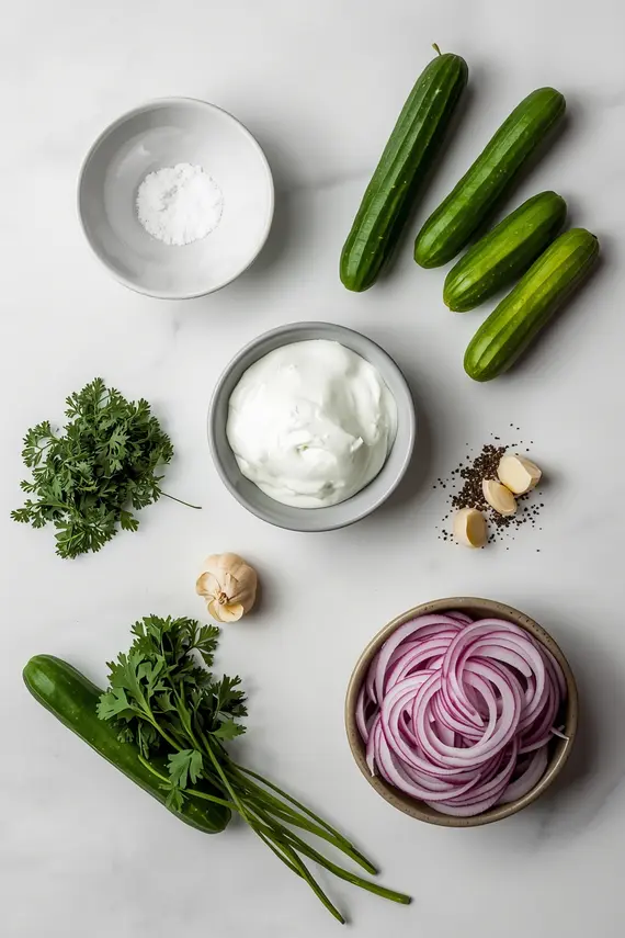 cucumber dill salad ingredients