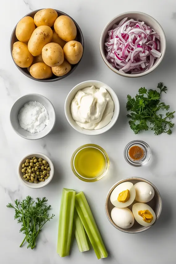 dill potato salad recipe ingredients