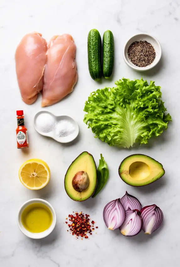 grilled chicken avocado salad ingredients