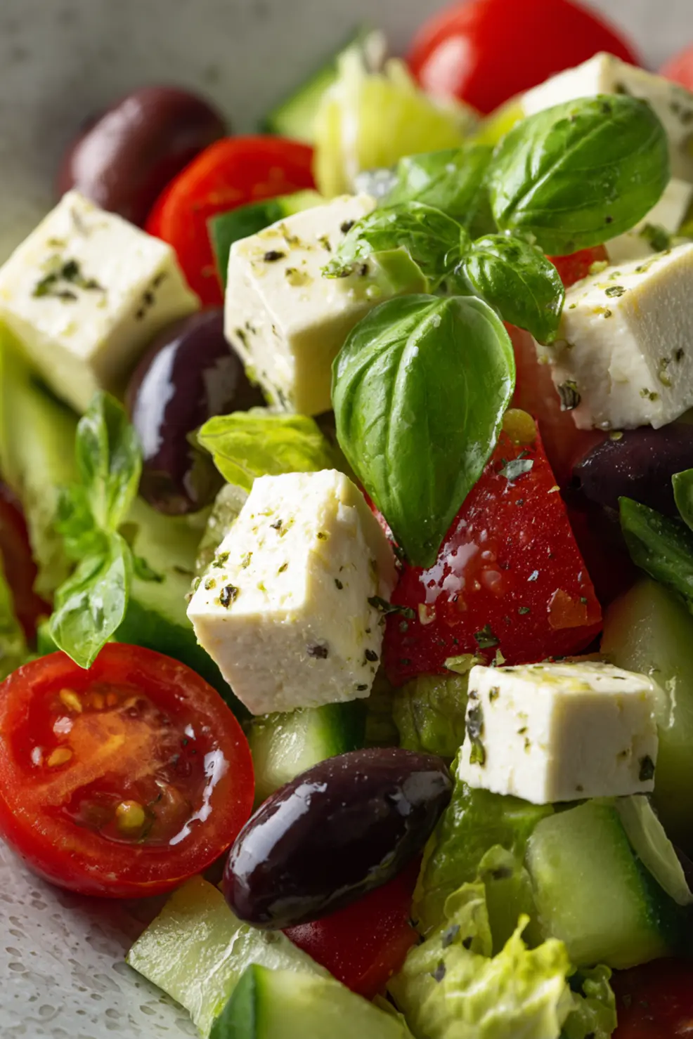 Maurice salad ingredients in meal prep containers for storage