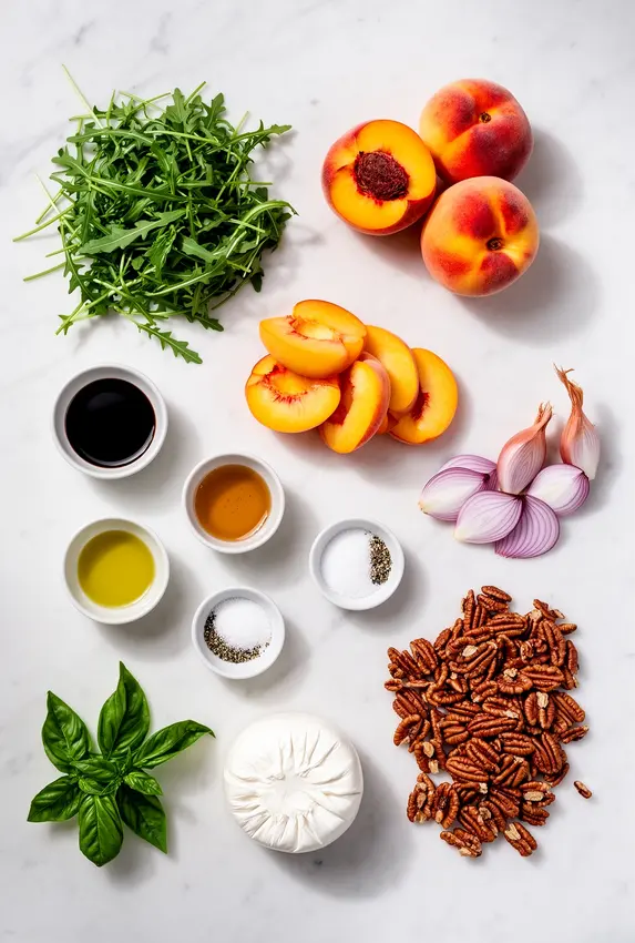 peach burrata salad ingredients