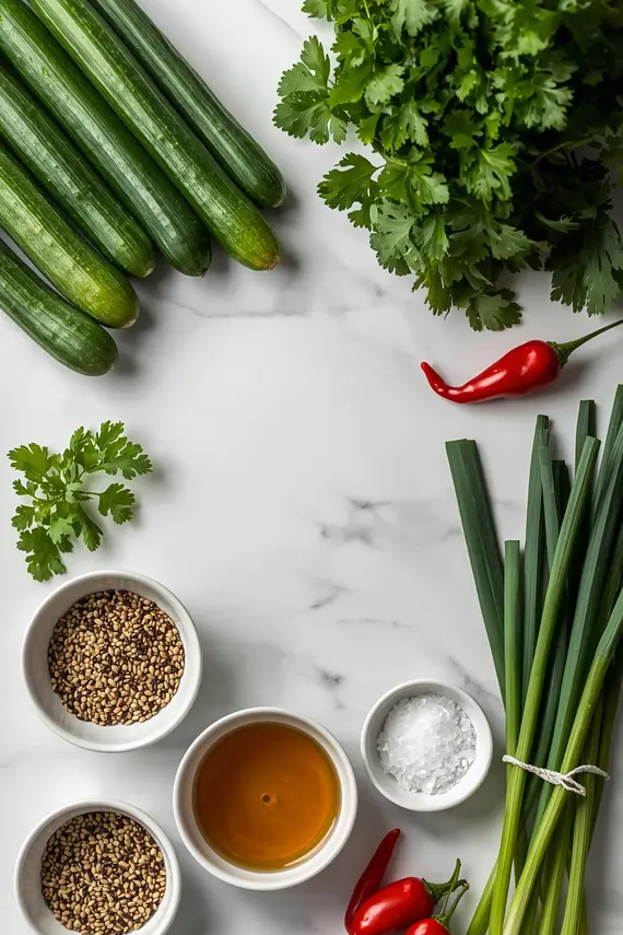 spicy cucumber salad recipe ingredients