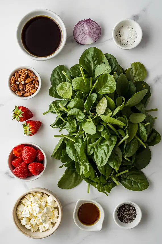 strawberry spinach salad ingredients