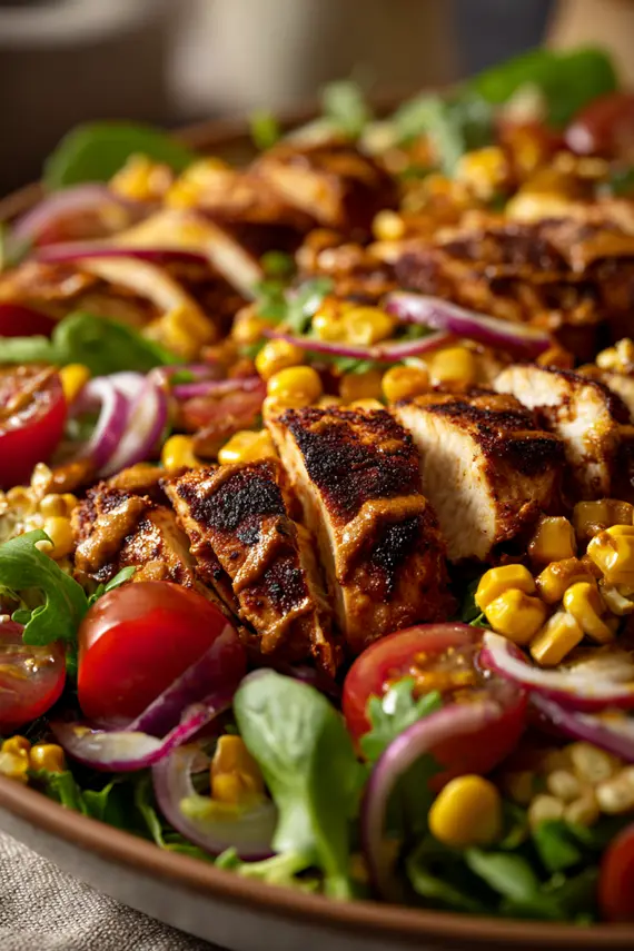 BBQ Chicken Salad Recipe Serving Suggestion