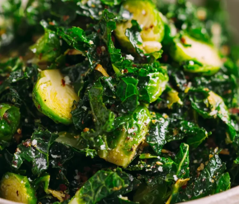 kale brussel sprout salad