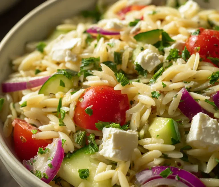 orzo salad with feta