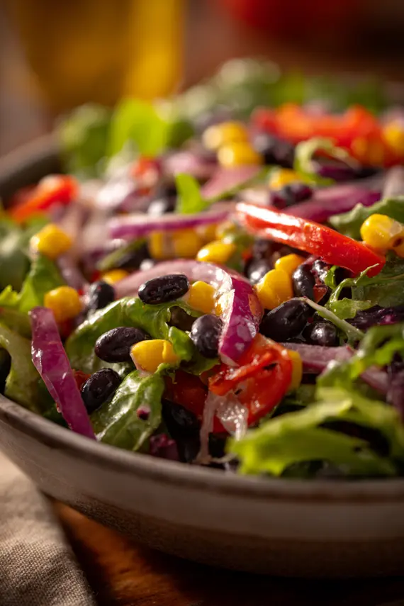 Santa Fe Salad with black beans and corn