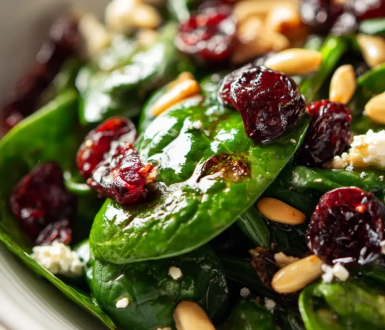 warm spinach salad